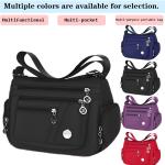 New style neutral nylon fabric ladies' handbag Oxford cloth shoulder strap crossbody bag travel bag multi-compartment casual bag