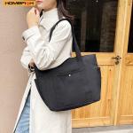 HOMEFISH Portable large-capacity canvas bag, versatile shoulder bag design, special cloth bag for students' class and daily