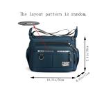 Men's business single-shoulder bag, suitable for business trips and work, made of nylon material, with a single shoulder strap.