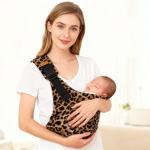 Newborn Baby Carrier Sling Adjustable Crossbody Wrap Infant Holder Baby Bag Hip-seat Ergonomic Support for Hands-Free Carrying