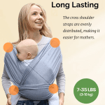 PANGDUBE 1pc Baby Wrap Sling Cotton Carrier for Baby 0-36 Months Newborn Kangaroo Sling Front Artifact Ergonomic Baby Carry