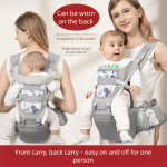 Newborn 2026 Ergonomic Baby Carrier Backpack Infant Baby Hipseat Carrier Front Facing Ergonomic Kangaroo Baby Wrap Sling Travel