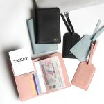 Custom Name Travel Passport Cover Set Personalized Letters Gift Luggage Tag Card Holder Passport Case Holder Travel Essentials