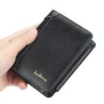 1Pcs/Baellerry Men's Short Pu Leather Wallet, Multi-Card Slots with Bill Clip and Zippered Coin Pocket, Stylish Everyday Small Wallet