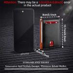 Synthetic Leather Slim Smart Wallet for Men Credit Card Holder Money Clip RFID Blocking Men Thin Bifold Wallet Walet Money Bag