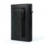 Minimalist Leather Wallet for Men Magnetic Pop Up Credit Card Holder RFID Blocking Luxury Vallet