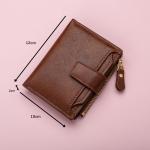 Card Holder Money Bag Wallet Male Men's Coin Purse Wallet RFID Anti-theft Man Leather Wallet Zipper Business