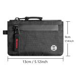 Zipper Rfid Wallet Mini Coin Purse Women Men's Nylon Short Wallet Retro Key Card Holder Small Money Bag Trend Youth Mini Handbag