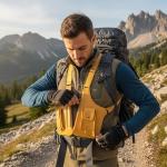 PU Leather Double Shoulder Armpit Bag Multi-Pocket Underarm Strap Wallet Pocket Anti-Theft for Men Women Travel Outdoors