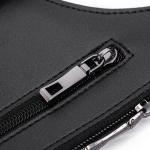 PU Leather Double Shoulder Armpit Bag Multi-Pocket Underarm Strap Wallet Pocket Anti-Theft for Men Women Travel Outdoors