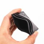 Bat ID Wallet For Men Leather Slim Card Holder Case Cover With Cutout Superhero Face Eyes Mask Gift For Husband Teens Boy Friend