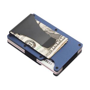 Minimalist Wallet for Men & Women Slim RFID Wallet, Scratch Resistant, Credit Card Holder & Money Clip, Easily Removable Money
