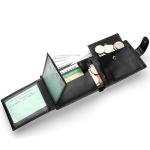 Men's Wallet Large Capacity Multi-Function Short Wallet Multi-slot Zipper Coin ID Credit Card Holder Men's Wallet