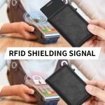 Fashion Metal Aluminum Leather ID Card Holder Multi-Function Designer Bank Card Men Wallet Business Pop-Up Cardholder Women