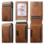 SUTENI PU Leather For Men Wallet Card Slot Wallet Flip Cover card box Pressing The Button Automatically Ejects The Card