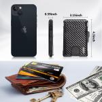 Wallet for Men, Mens Minimalist Wallet 9-13 Cards, Slim Compact Wallet with Money Clip & ID Window, RFID Blocking Smart Pop Up C