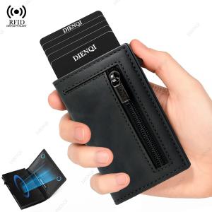 Multi-card Slot Men Wallet Business Card Holder Fashion Folding Large-capacity Coin Purse PU Leather Black Short Purse Card Case
