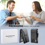 Wallet for Men, Mens Minimalist Wallet 9-13 Cards, Slim Compact Wallet with Money Clip & ID Window, RFID Blocking Smart Pop Up C