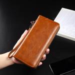 Men's Long Zipper Wallet High Quality Pu Leather Wallet For Men RFID Blocking Business Clutch Bag Credit Card Holder Purse Man
