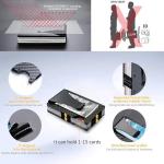 1PC ANTI RFID Blocking Minimalist Card Holder Wallet for Men 2025 Slim Mini Fashion Wallet - Metal Wallet with Money Clip Unisex