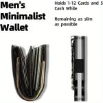 1PC ANTI RFID Blocking Minimalist Card Holder Wallet for Men 2025 Slim Mini Fashion Wallet - Metal Wallet with Money Clip Unisex