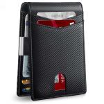 DIENQI Rfid Credit Card Holder Wallets Men Money Bag Purse Slim Thin Wallet for Men Small Short Purse Male Black Vallet Billfold