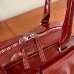 Vintage Women Business Shoulder Bags Simple Ladies Commute Tote Bag Pu Leather Female Underarm Bag Burgundy Large Handbags Purse