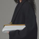 Long Clutch Bag with Removable Shoulder Strap, Women's Fashionable Baguette Bag, Luxury Designer Clip Handbag Purses for Ladies