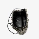 Ruched Serpentine Dumpling Bags for Women Pouch Handbag Cloud Clutch Snake Pattern Shoulder Crossbody Bag Luxury Designer Bag