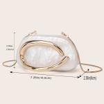 Fashion Women's Handbag Bride Metal Gold Women Luxury Evening Banquet Clutch Bag Shoulder Wedding Purse Party Crossbody Bag
