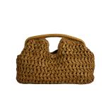 New summer beach bag for women clutch bag luxury designer straw bags tote handbag fashion woven rattan bags female travel purse