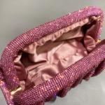 Shiny Rhinestones Handmade Evening Clutch Bags New Folds Purses and Handbags Luxury Designer Wedding Party High Quality