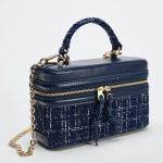 Vintage Woolen Box Women Handbags Luxury Designer Shoulder Crossbody Bags for Women 2025 New Square Chains Sling Bag Clutch Lady