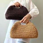 Fashion Brand Straw Clutch Clip Bag High-end Luxury Banquet Purse Summer New Seaside Holiday Travel Versatile Hand-woven Totebag