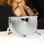Handbags for Women 2026 New Gold Luxury Designer Brand Moon Handwoven Noodle Bags Leather Pulled Hobo Silver Evening Clutch Chic