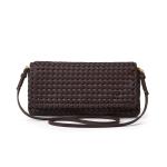 Luxury Designer Pu Leather Wowen Clutch Bag for Women Vintage Flap Shoulder Crossbody Bags Trend Underarm Bag Lady Handbags 2025