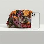 Fashionable and versatile, charming party bag, elegant, temperament, luxury casual Tatar style with random print clutch bag