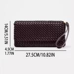 Luxury Designer Pu Leather Wowen Clutch Bag for Women Vintage Flap Shoulder Crossbody Bags Trend Underarm Bag Lady Handbags 2025