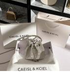 Luxury Designer Women's Handbag Rhinestones Diamonds Evening Clutch Bag Glitter Shiny Bucket Purse Wedding Party Crossbody Bag