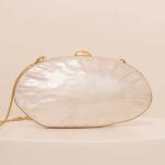 Luxury Shell Clutch Bag Acrylic Pearl White Frame Purse Women Wedding Wallet Female Evening Party Cute Ivory Lady Pro Handbag