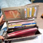 Luxury Real Leather Women Wallets Branded Style Long Purse Triumphal Arch Wallet Ladies Clutch Bags Excellent Calfskin Billfold