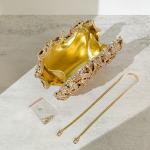 Alizekerr Rose Crystal Evening Clutch Bags Women New Luxury Boutique Sparkling Diamond Flower Purses And Handbags Wedding Party