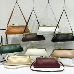 Fashion Long Clutch Bag for Women Luxury Designer Kiss Clip Handbags Luxury Pu Leather Underarm Shoulder Bags Trend Party Purses
