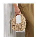 Handbags for Women 2025 New in Gold Luxury Designer Brand Handwoven Noodle Bags Rope Knotted Pulled Hobo Silver Evening Clutch