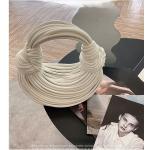 Handbags for Women 2025 New in Gold Luxury Designer Brand Handwoven Noodle Bags Rope Knotted Pulled Hobo Silver Evening Clutch