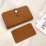 Luxury Genuine Leather Women Wallets Long Cowhide Purse High Capacity Gold Hasp Clutch Bag Brand Design Ladies Billfold