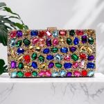 Silver Rhinestone Women Wedding Purses For Luxury Lady Crystal Bridal Prom Clutches Shoulder Dinner Handbags Party Cocktail Purs