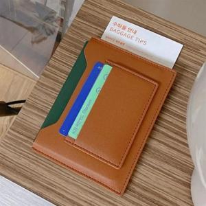 Multicolor Passport Cover PU Waterproof Card Holder Large Capacity Multi-slots Certificate Storage Bag Travel Bussiness Wallet