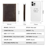 CONTACT'S Genuine Leather Passport Wallet Card Holder Coin Purse AirTag Slot Men Travel Wallet Women‘s Purse Passport Cover Bag