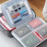 3-Layer Document Organizer Briefcase Folder Holder Men's Women's Bag Cover Purse Passport Home Safe Functional File Storage Case